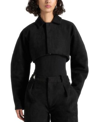Elya Suede Super Cropped Jacket