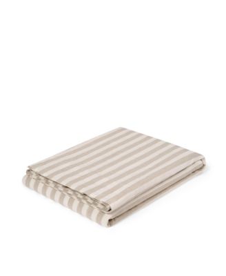  Pembroke Stripe Linen Blend Flat Sheet, Full