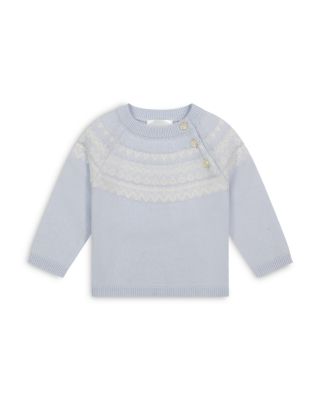 Girls' Fairisle Yoke Cashmere Sweater, Baby - Exclusive