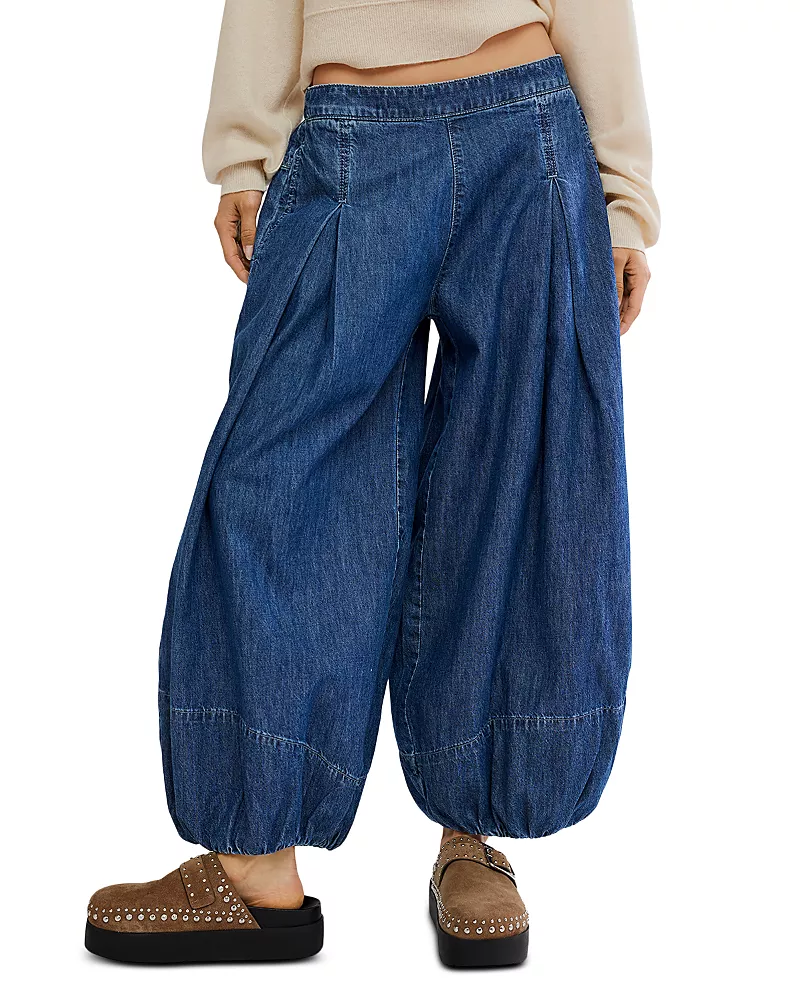 Free People Moonflower Cotton Balloon Leg Jeans
