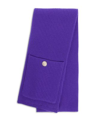 Ribbed Wool & Cashmere Pocket Scarf	