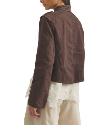 Ryland Cotton Blend Band Jacket - thumbnail 3