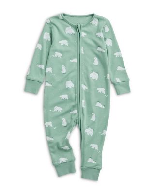 Mori Unisex Print Clever Footie - Baby In Polar Bear