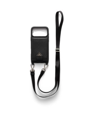  Saffiano Leather Case For Iphone 17 Pro Max With Shoulder Strap