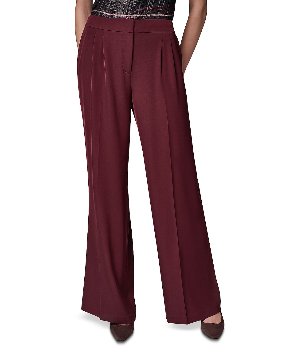 Donna Karan New York High Waist Wide Leg Pants