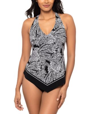 Borderline Taylor T Back V Hem Tankini Top