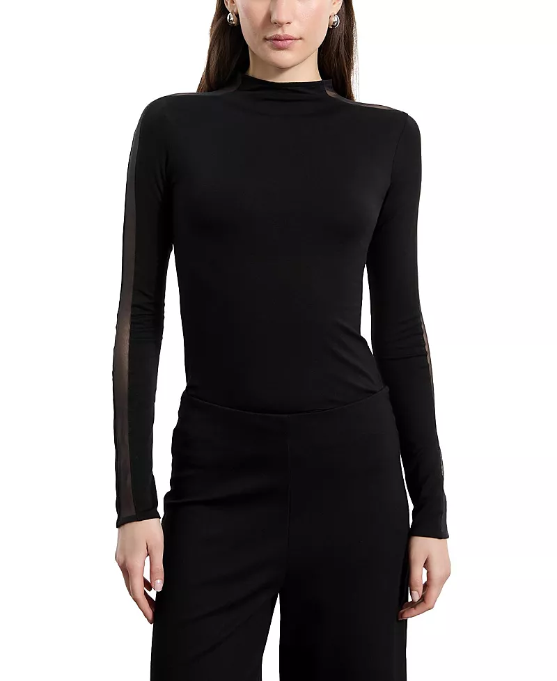Marcella Suma Mock Neck Top