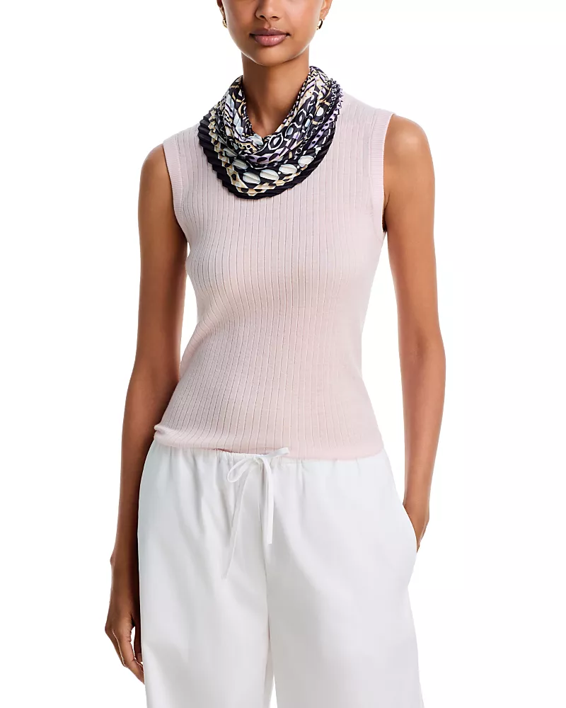 Echo Dots On Dots Pleated Diamond Scarf