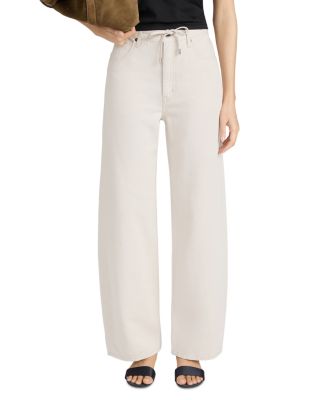 The Off Duty Drawstring Jeans in Natural Ecru