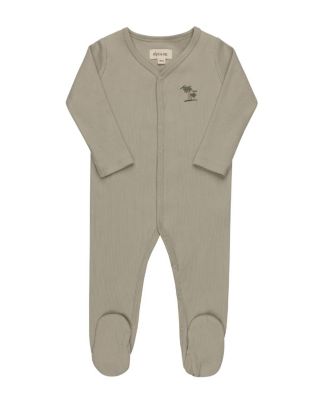 Ely's & Co. Boys' Embroidered Palm Trees Collection Footie - Baby In Gray
