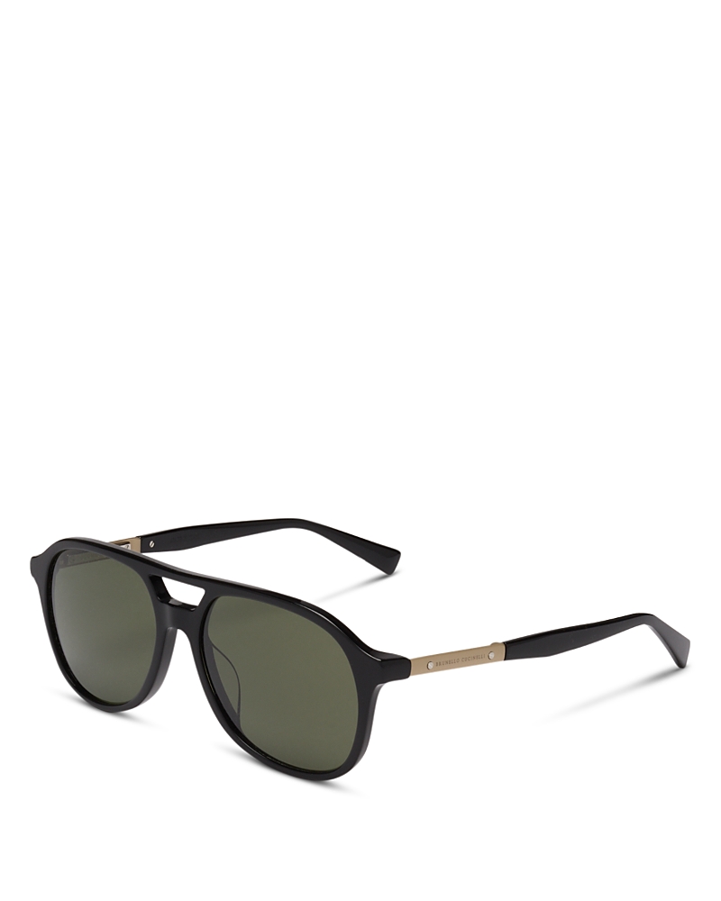 Brunello Cucinelli Aviator Sunglasses, 56mm · OS