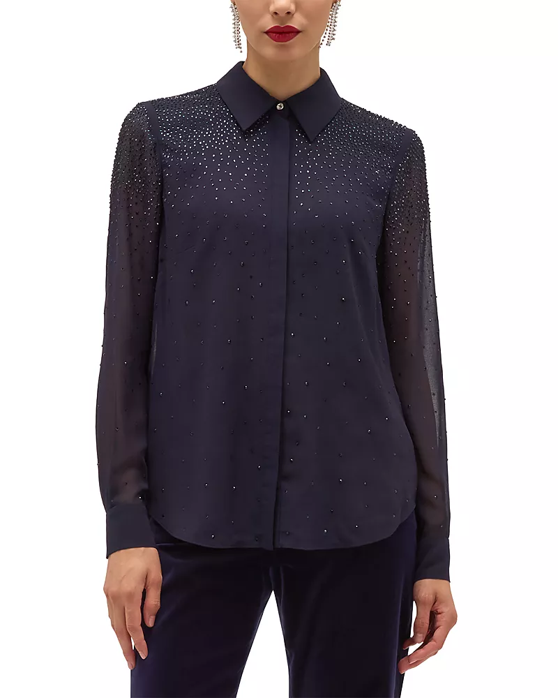 Hobbs London Shona Embellished Shirt