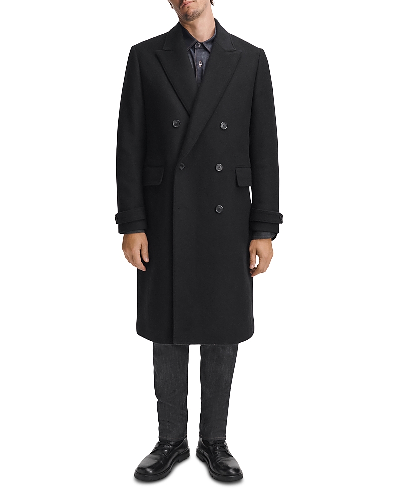 Rag & Bone Lombard Wool Blend Double Breasted Coat