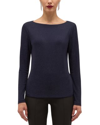 Shauna Sparkle Boat Neck Top