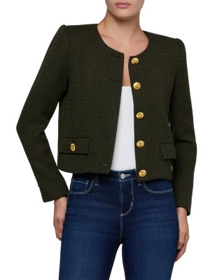 Zell Textured Collarless Jacket