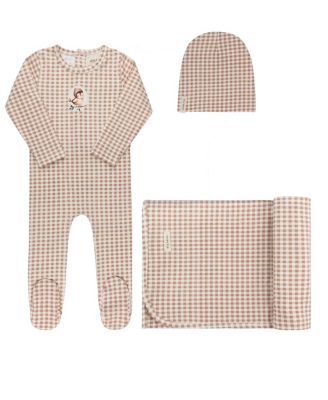  Unisex Gingham Owl Collection Layette Set - Baby
