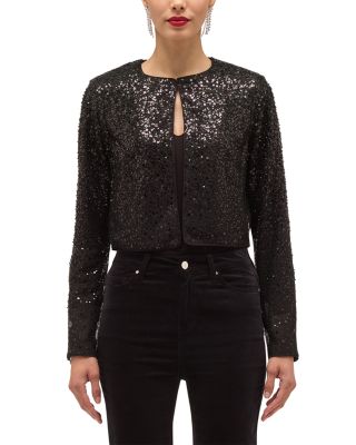 Anika Sequin Cropped Jacket