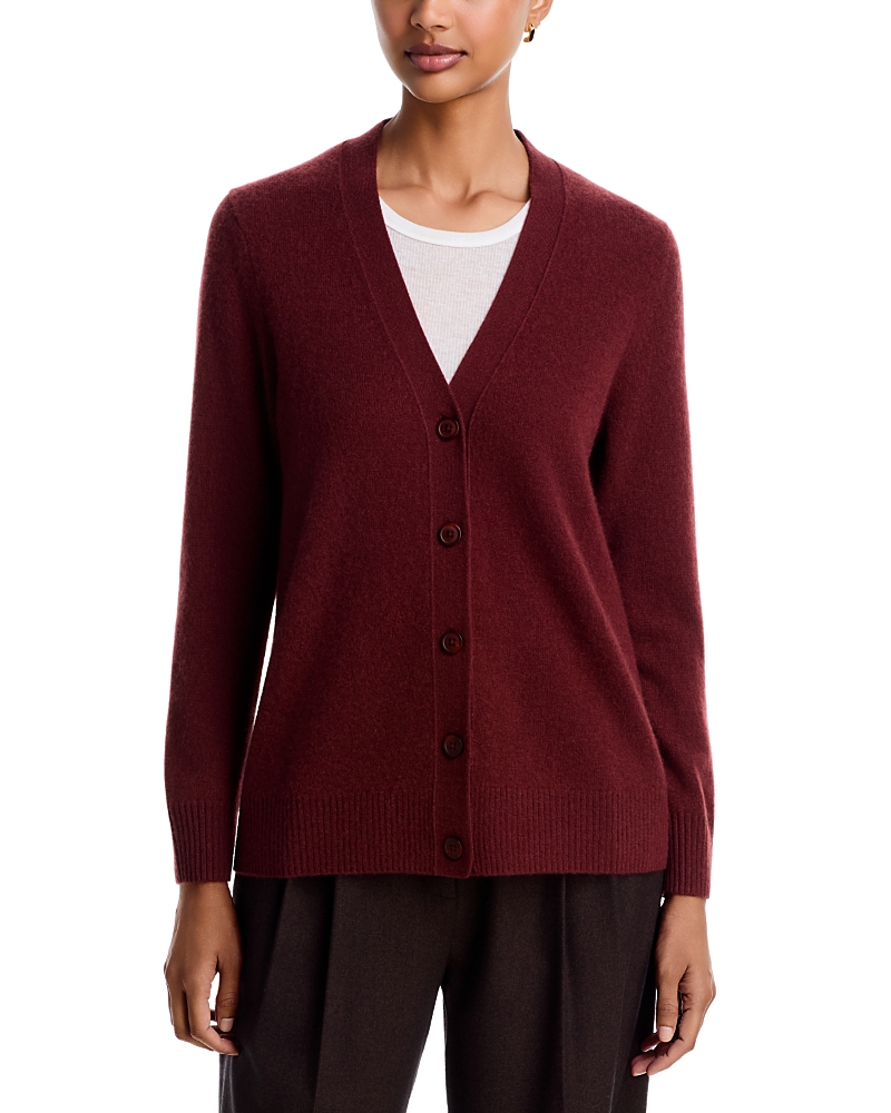 C By Bloomingdale's Cashmere 100% Cashmere Grandmother V Neck Cardigan Sweater - Exclusive