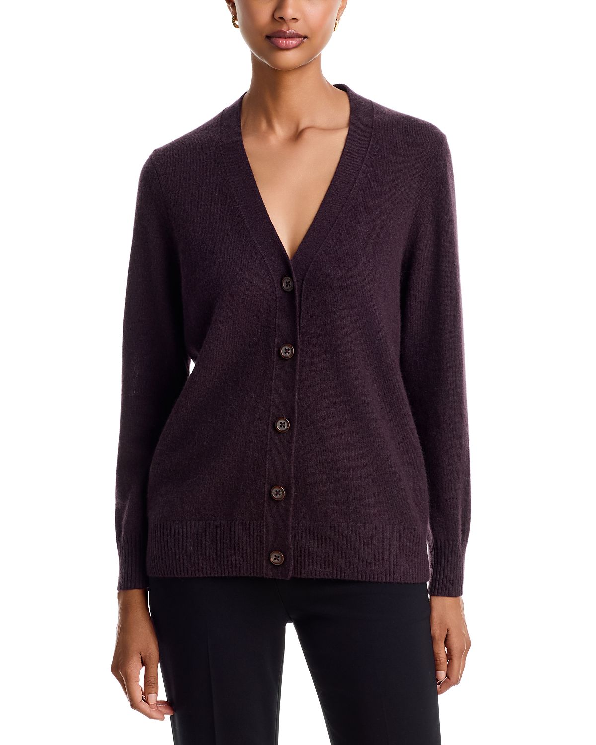 C by Bloomingdale's Cashmere 100% Cashmere Grandmother V Neck Cardigan Sweater - Exclusive