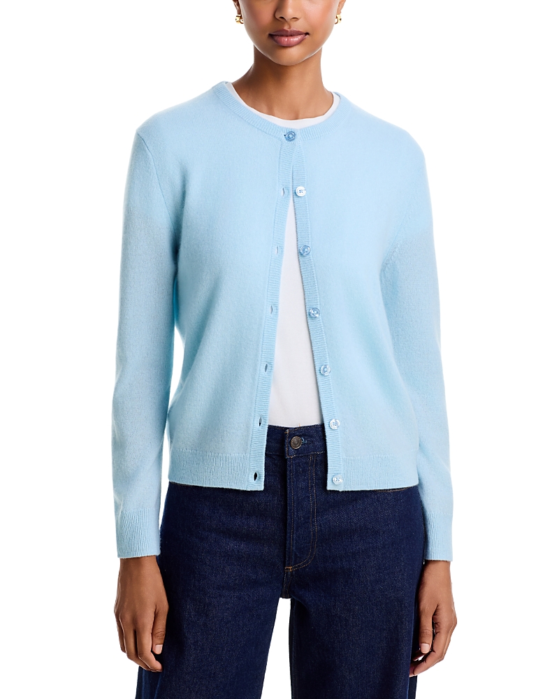 C By Bloomingdale's Cashmere Cashmere Crewneck Cardigan Sweater - Exclusive