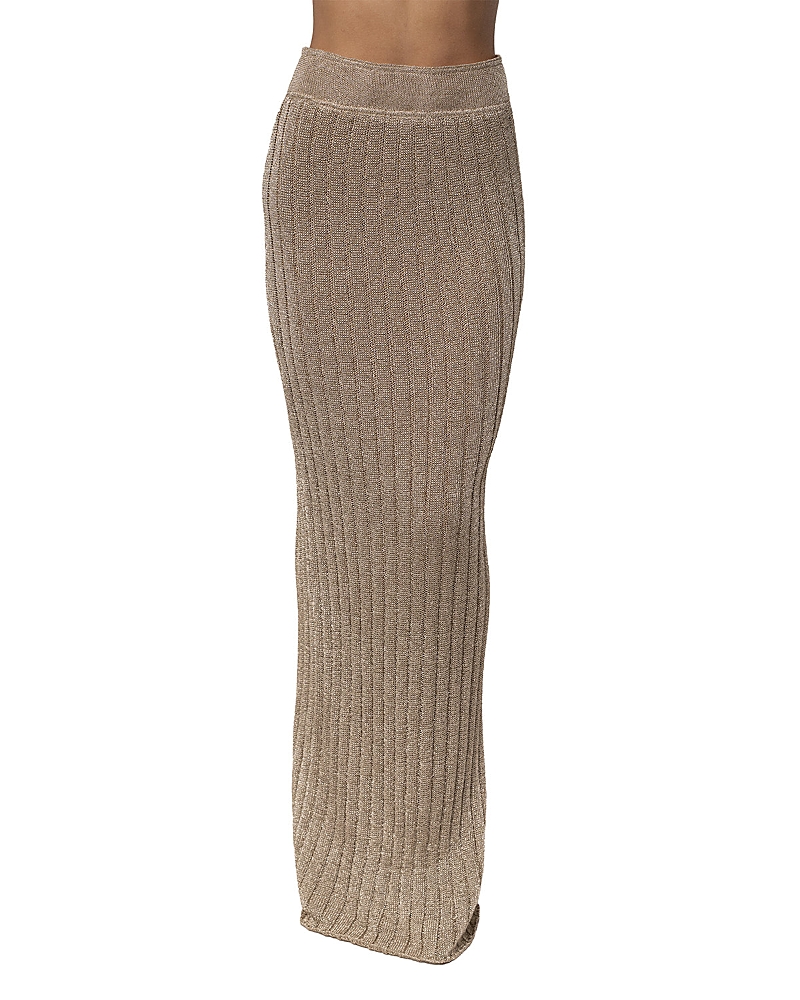 Jluxlabel Resort Metallic Maxi Skirt