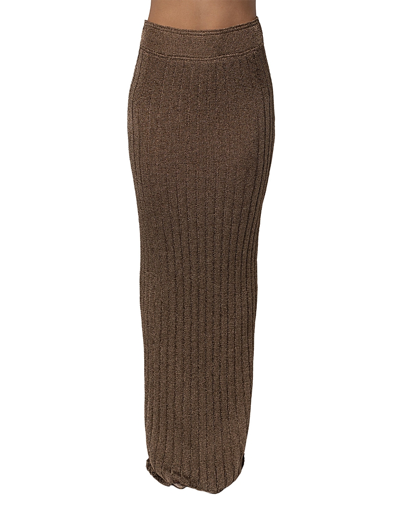 Jluxlabel Resort Metallic Maxi Skirt In Multi