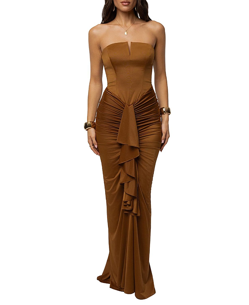 Jluxlabel Isabella Strapless Maxi Gown