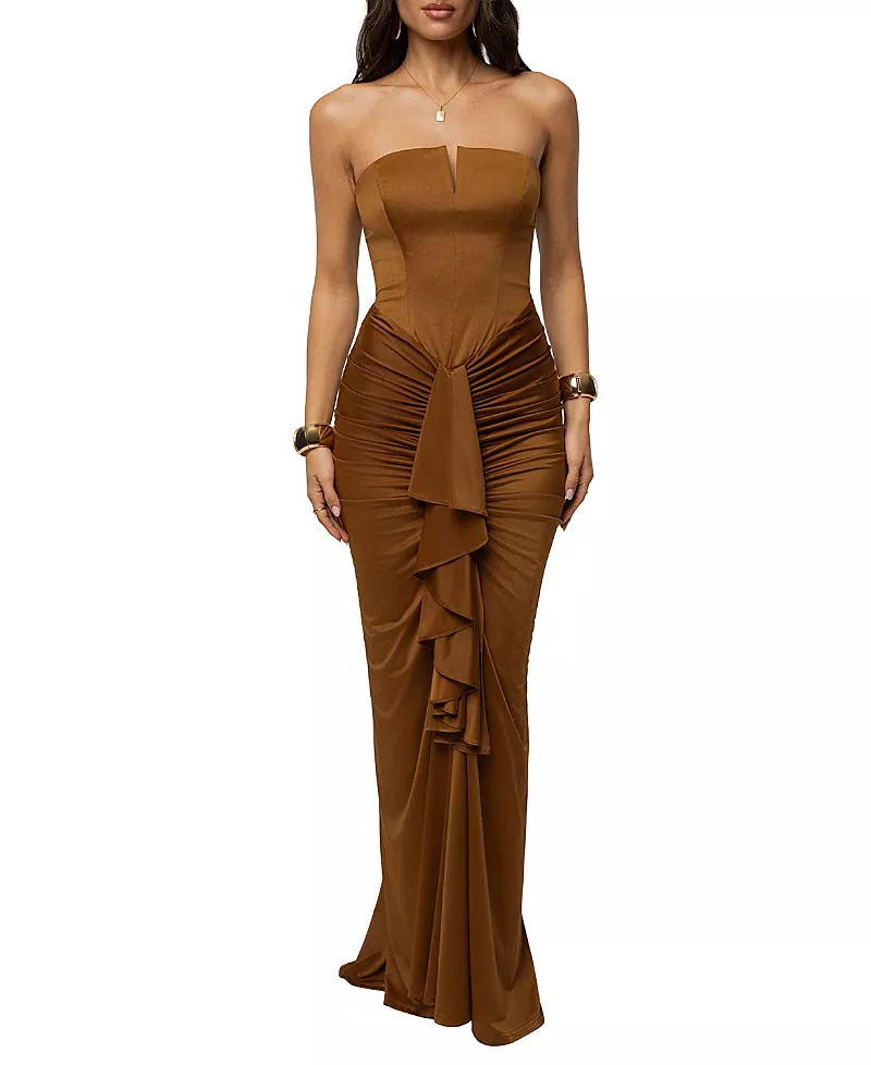 Jluxlabel Isabella Strapless Maxi Gown