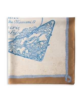  Printed Silk Twill Scarf 90