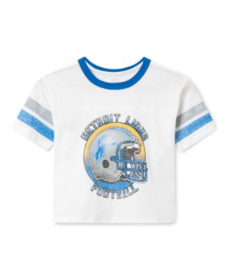  Unisex NFL Detroit Lions Striped Ringer Tee