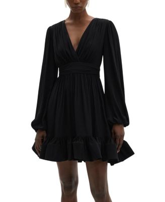  Jadie V-Neck Ruffled Mini Dress