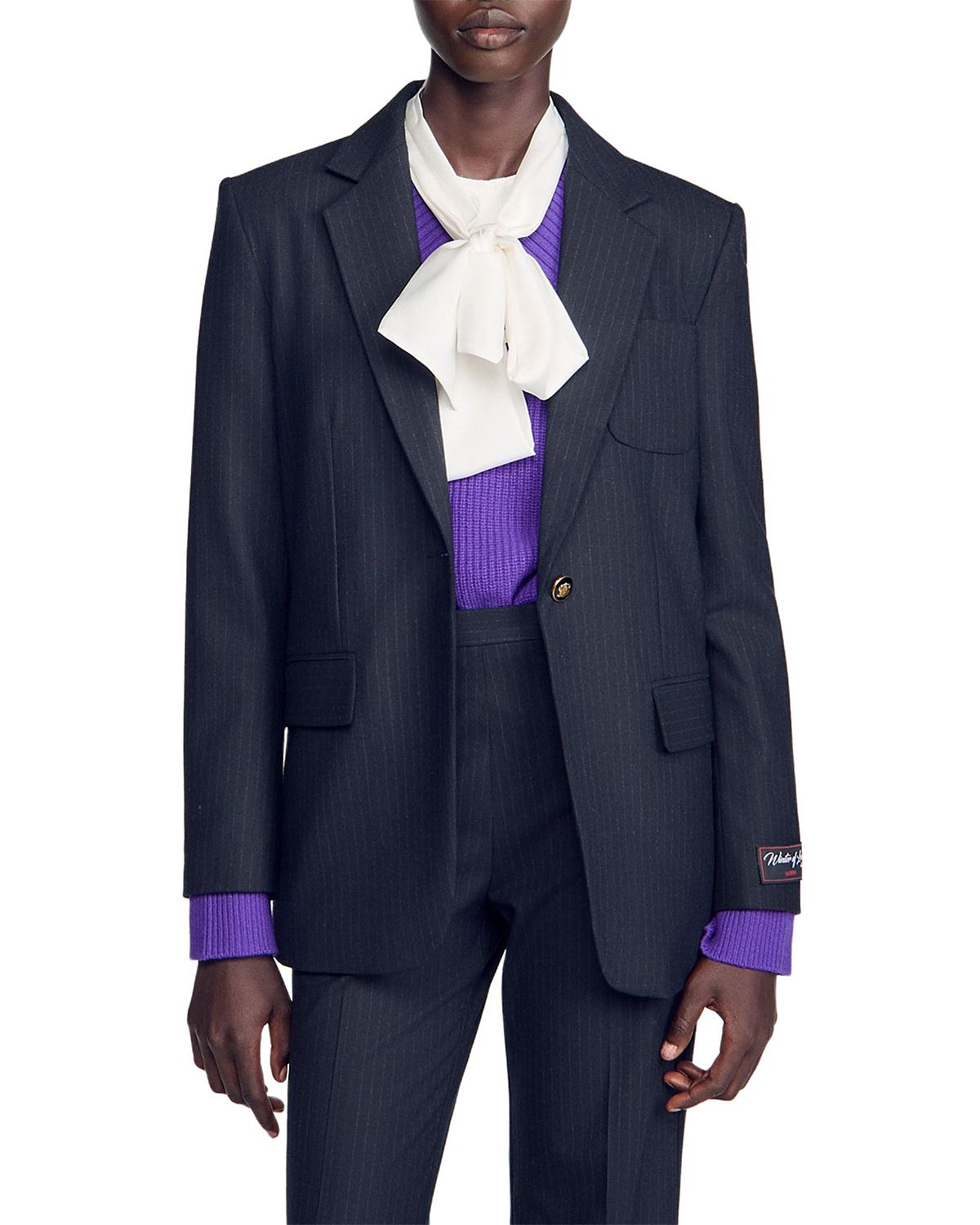 Sandro Victoire Pinstripe Blazer