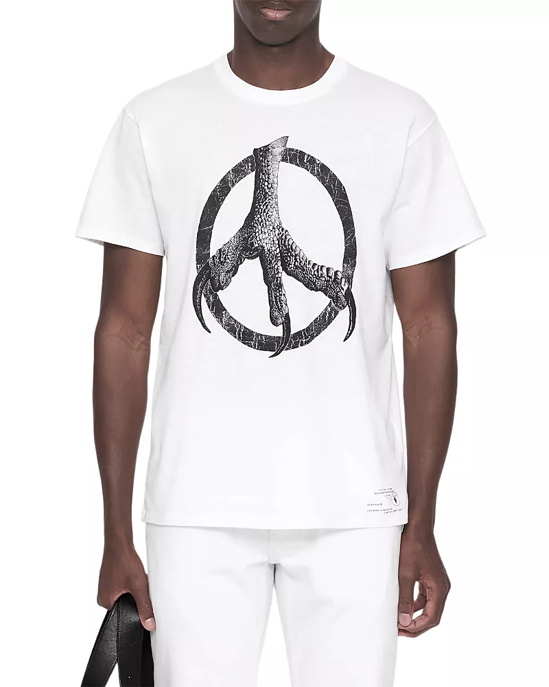 Allsaints Talon Peace Cotton Crewneck T-Shirt