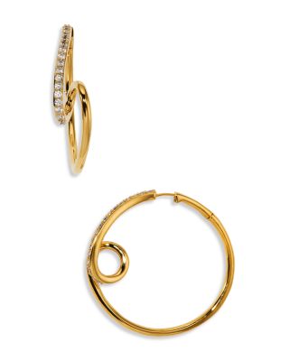 Muse Swirl Hoop Earrings
