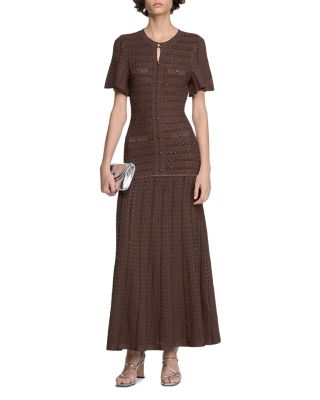 Rhinestone Knit Maxi Dress