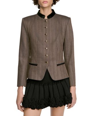 Sixtine Band Collar Jacket 