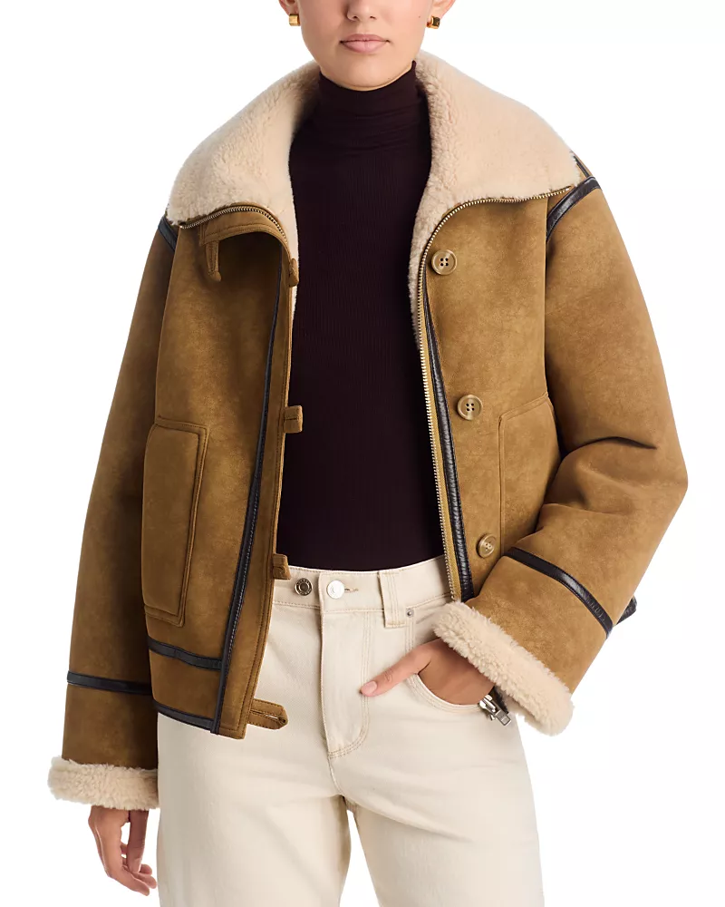 Stand Studio Dara Faux Shearling Jacket