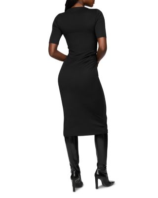 SPANXsmooth™ Jersey High Neck Ruched Midi Dress - thumbnail 2