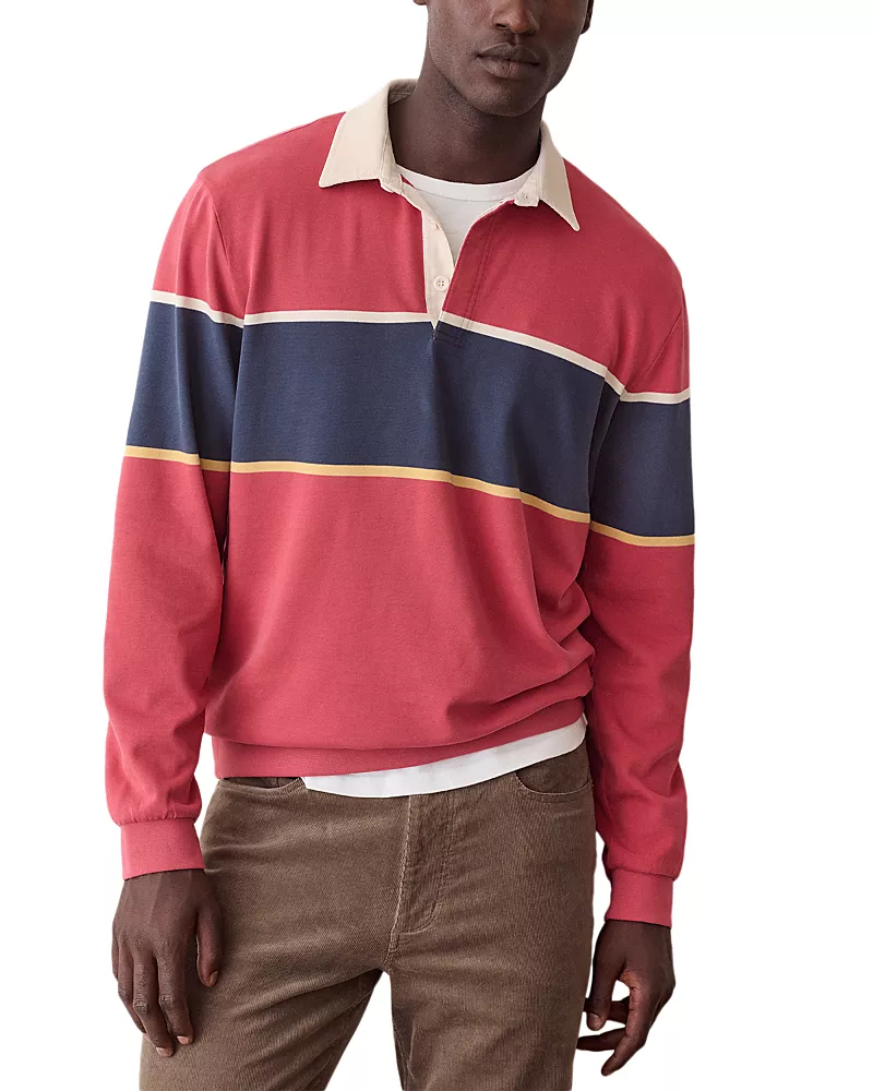 Marine Layer Luxe Jersey Rugby Polo