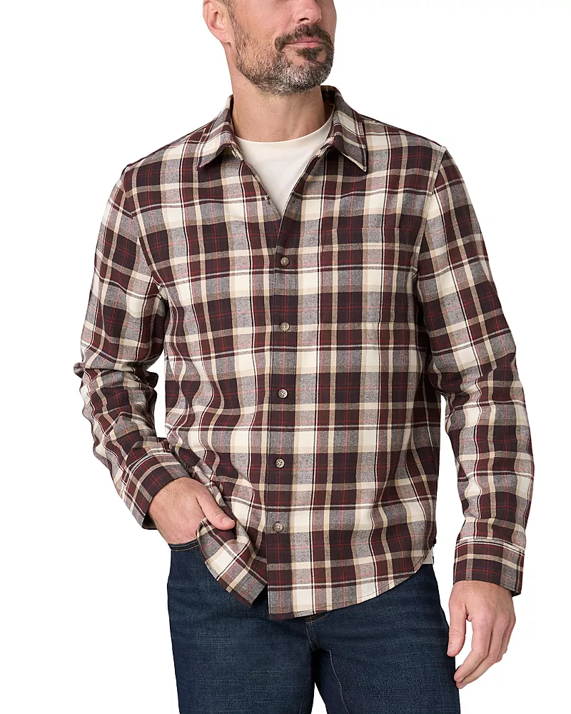 Liverpool Los Angeles Plaid Long Sleeve Button Up Shirt