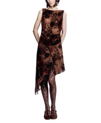  Dahlia Tulle Knit Asymmetrical Dress