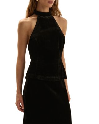 The Velvet Don't Wait Up Halter Top