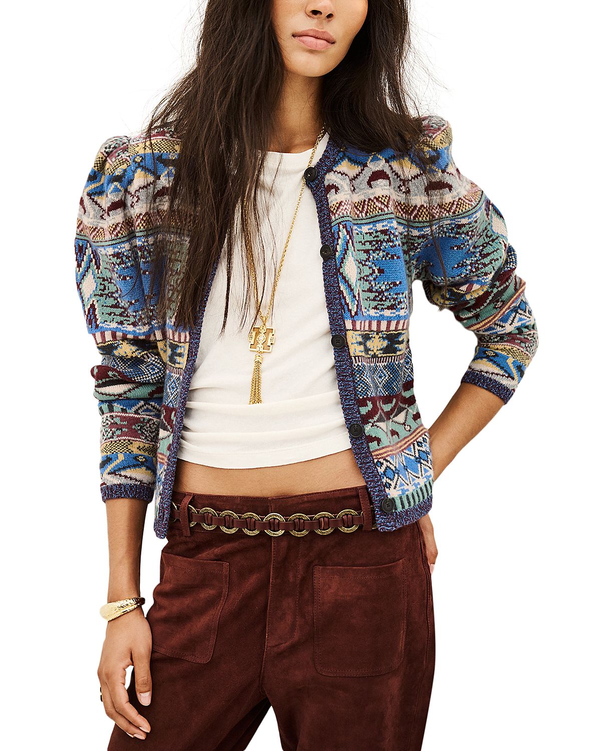 ba & sh Maja Wool Blend Cardigan