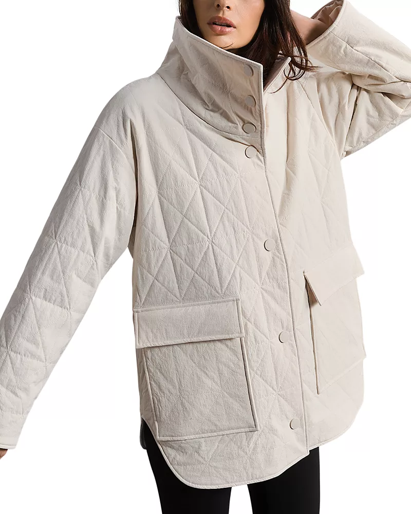 Rhone Monterey Quilted Funnel Neck Jacket