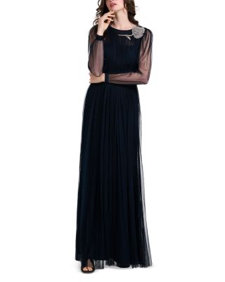 Crystal Embellished Tulle Gown