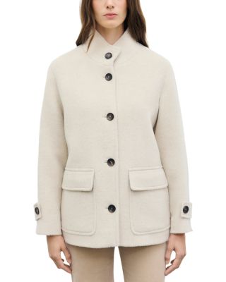 Alay High Collar Flap Pocket Coat
