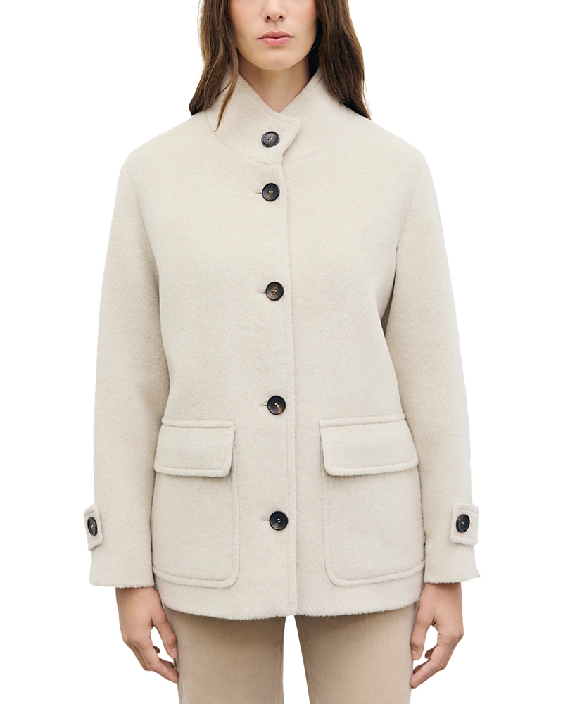Gerard Darel Alay High Collar Flap Pocket Coat