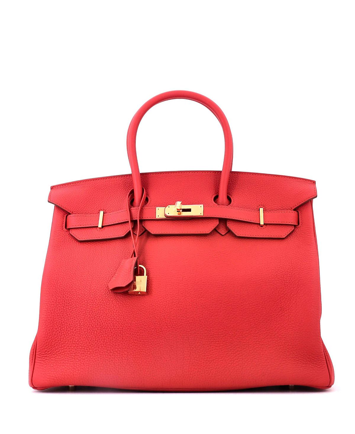 Pre-Owned HERMES Birkin 35 Togo Leather Gold Tone Satchel