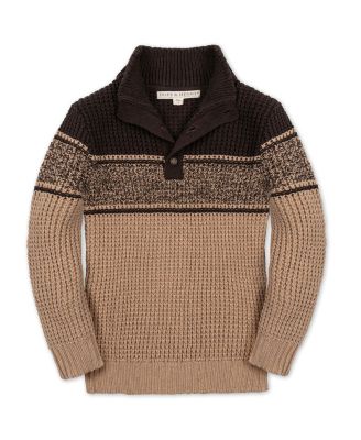 Boys' Organic Mock Neck Waffle Sweater - Big Kid