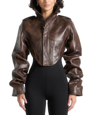 Solange Tacked Sleeve Corset Jacket
